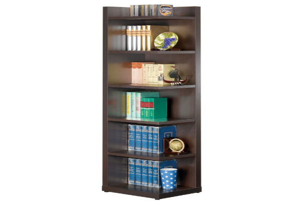 Corner Bookcase With Open Side Katy Furniture