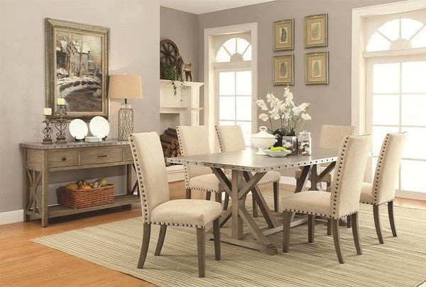 driftwood table w/ 4 chairs – katy furniture
