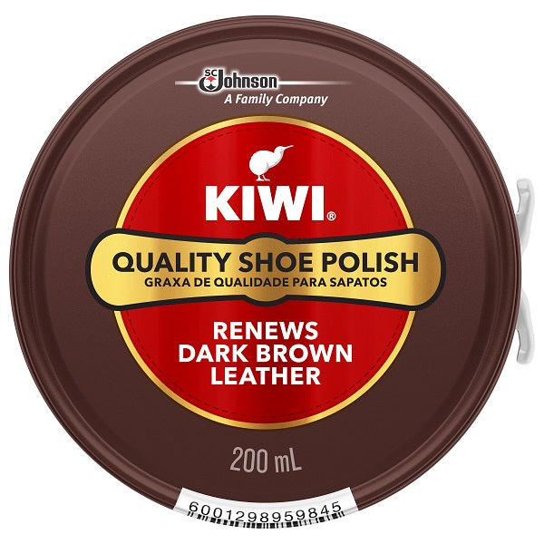 Kiwi Shoe Polish Dark brown 1 x 200ml 