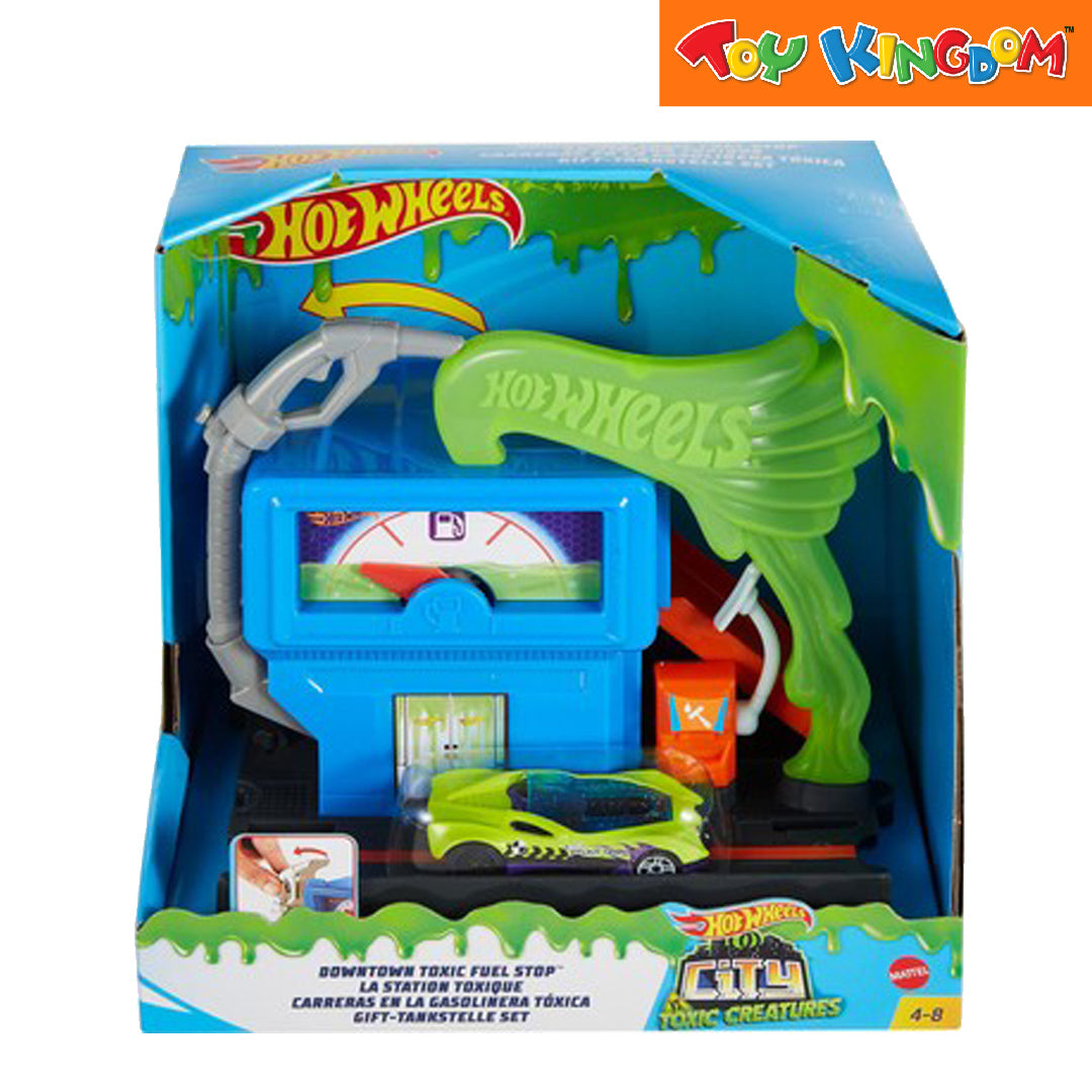 Hot Wheels Downtown Speedy Fuel Stop Play Set Toy Kingdom 