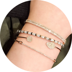 Bangles for a classic layered look