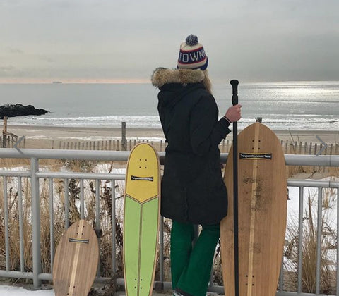 How to go surf skating in winter
