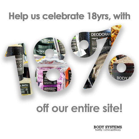 Join us in celebrating 18 years in business with 18% off code: 18for18