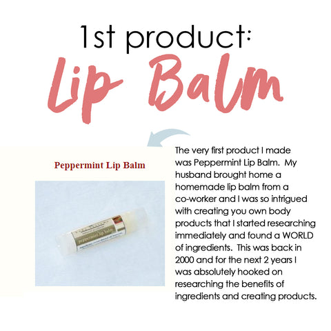 Original peppermint lip balm listing on our Body Systems web site