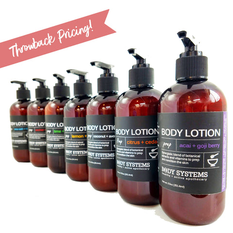 Body Systems lotions on sale today only