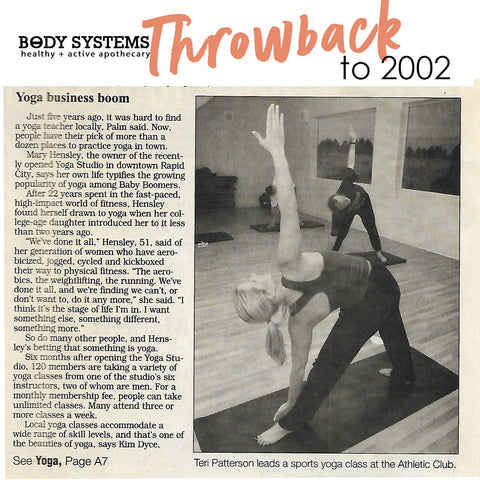 Throwback to yoga classes 2002