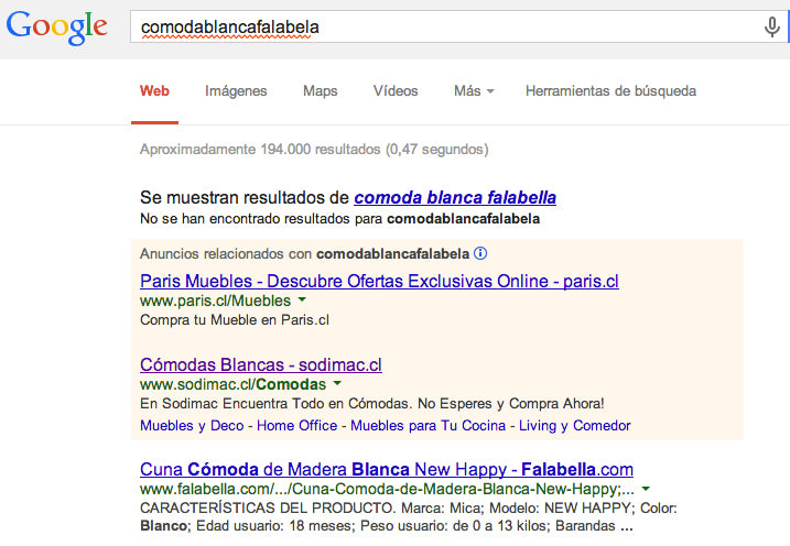 Imagen de resultados en Google