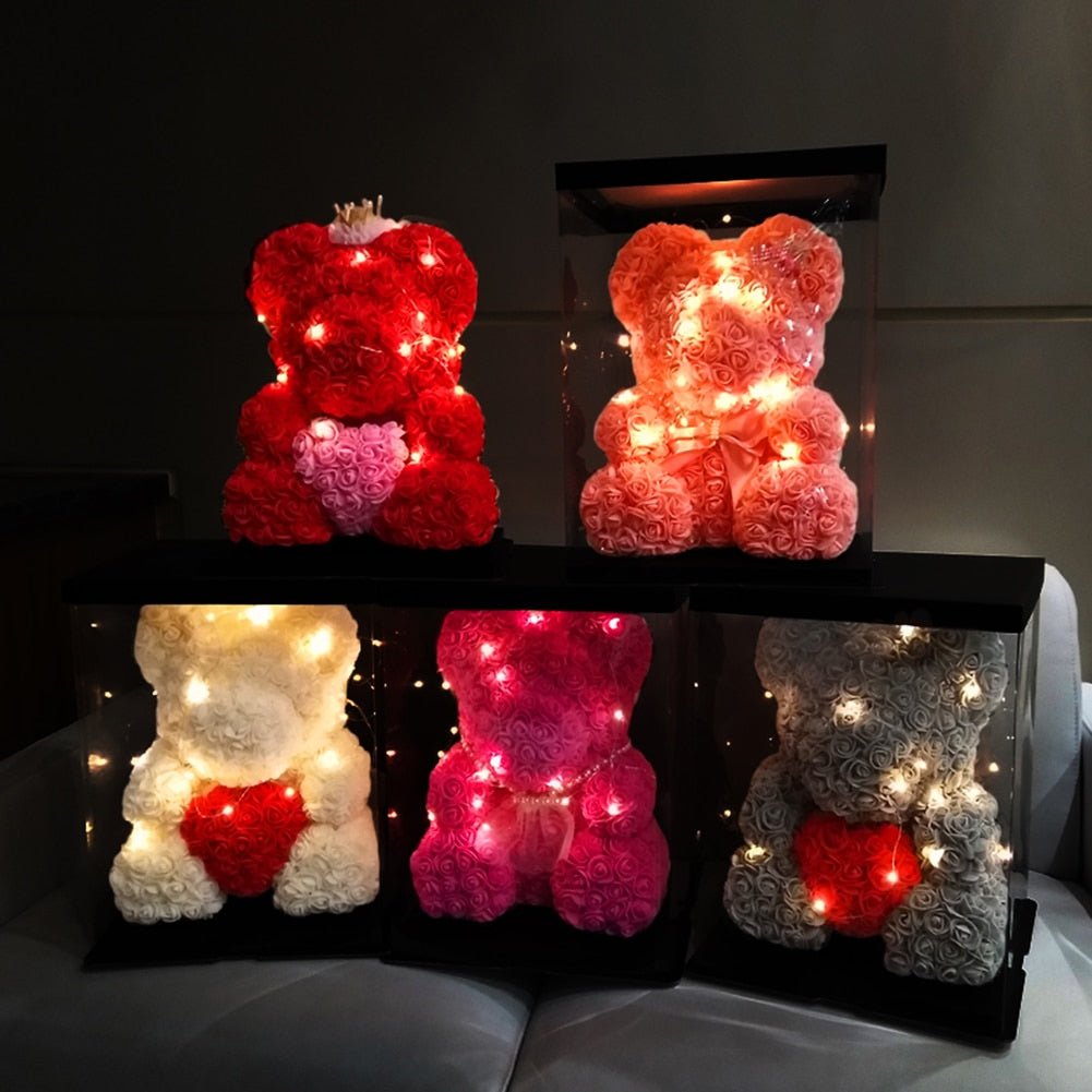 foam flower teddy bear