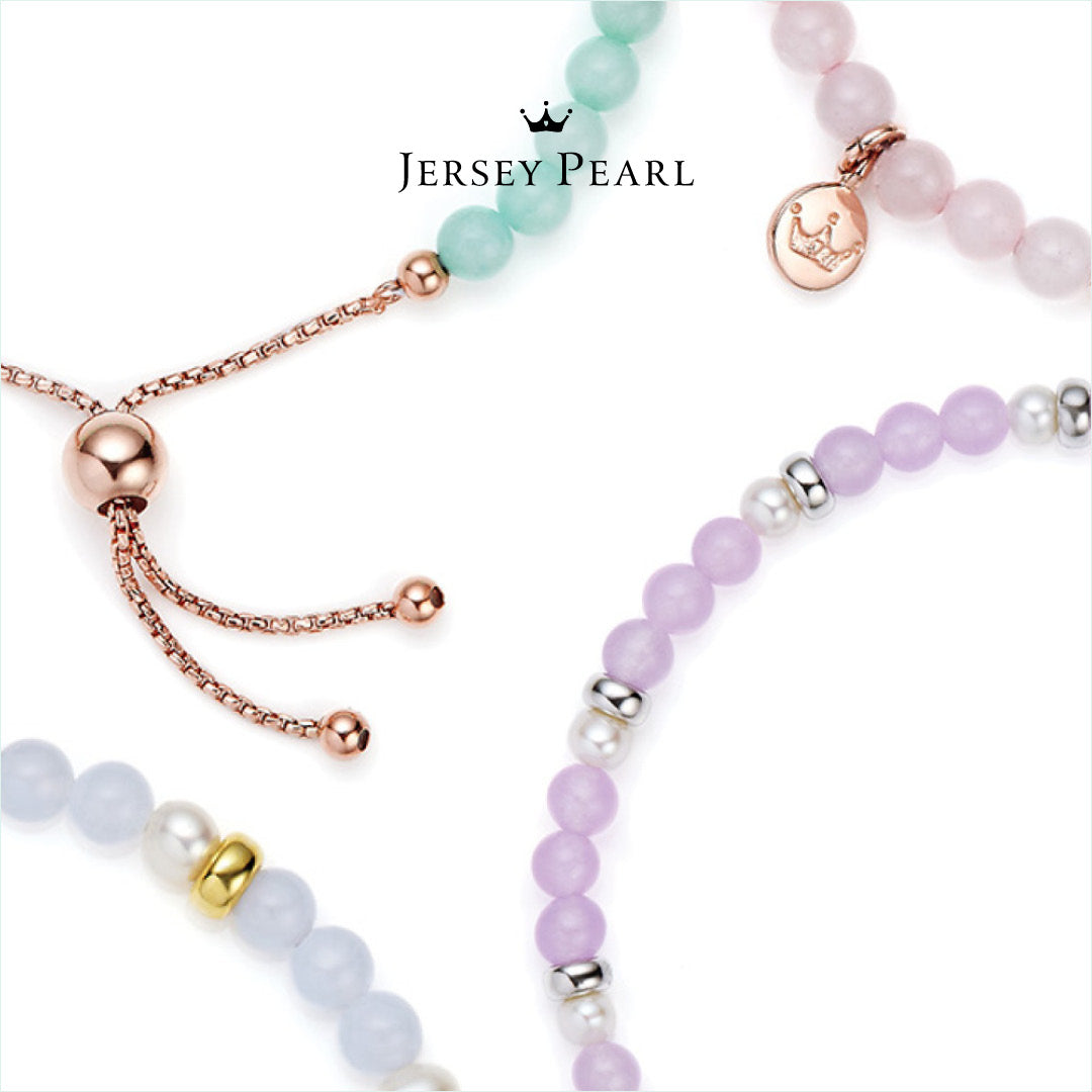 Jersey Pearl Sky Bracelet - Scatter - Black Agate