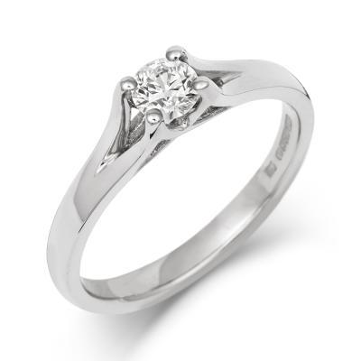 Brilliant Enfold Solitaire Ring - CRED Jewellery - Fairtrade Jewellery - 1
