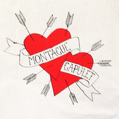 Tote Bag - Shakespeare - Montague & Capulet - Hearts-Bag-Book Lover Gifts