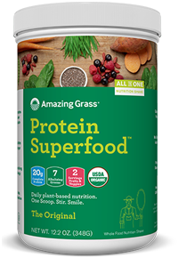 Amazing Grass Organic Plant-Based Vegan Protein Superfood Meal Replacement Powder