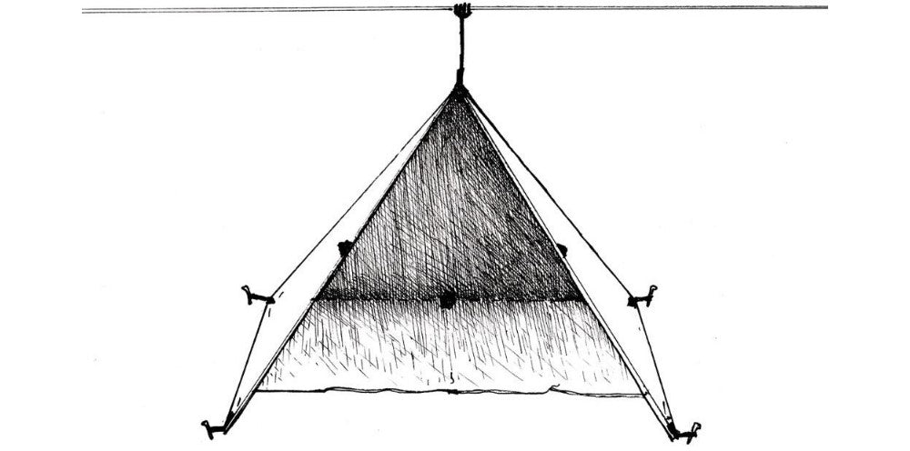 the tipi ultralight tarp shelter configurations