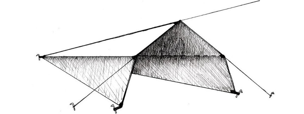 the bunker ultralight tarp shelter configurations