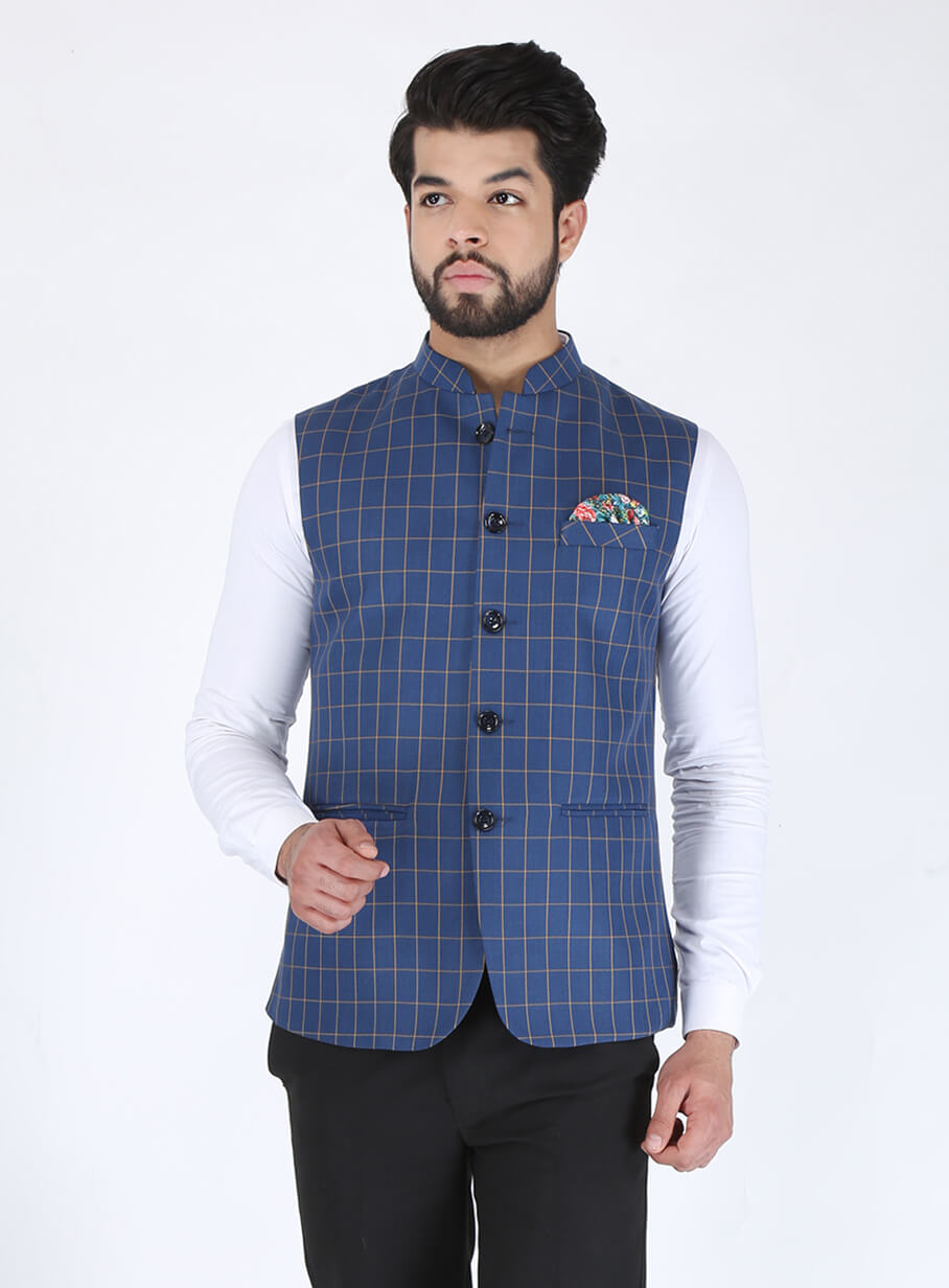 modi jacket on formal shirt