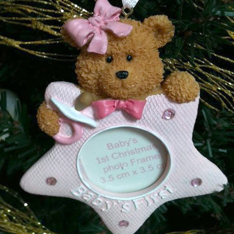 baby's first christmas teddy