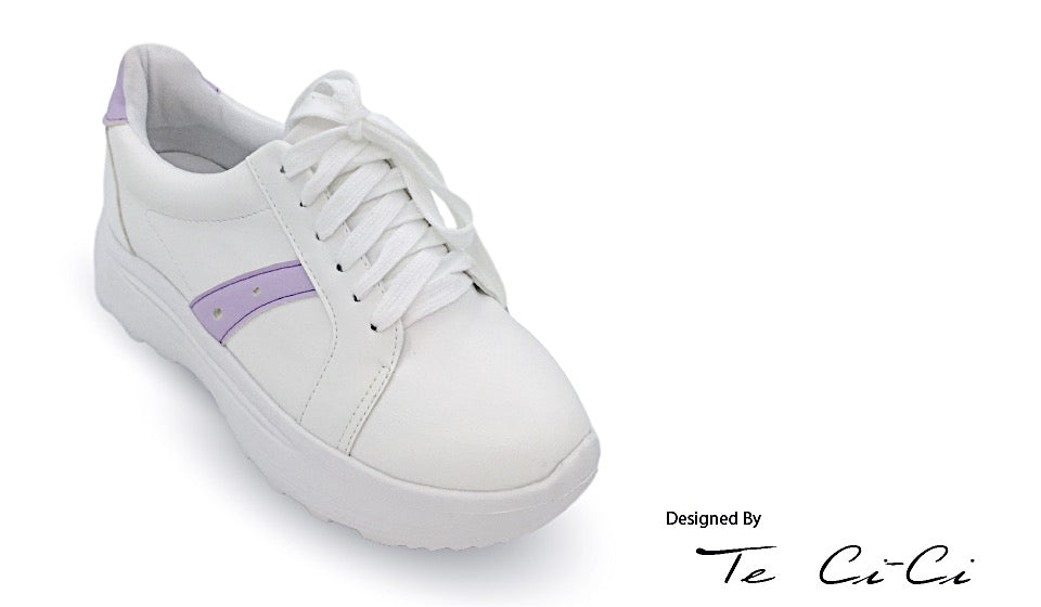 purple chunky trainers