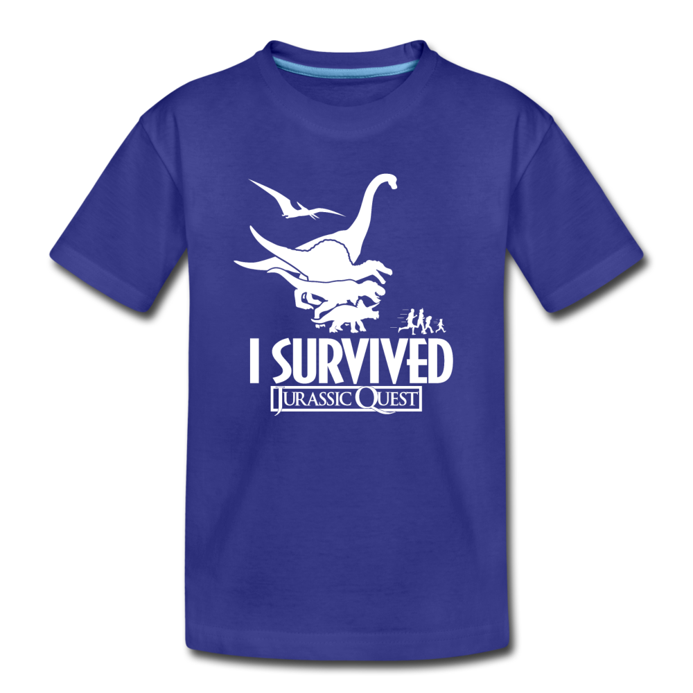 lettergreep Schat Ale I Survived Jurassic Quest Classic - Youth T-shirt – Jurassic Quest Store |  Jurassic Quest is a registered trademark of Jurassic Quest, LLC.