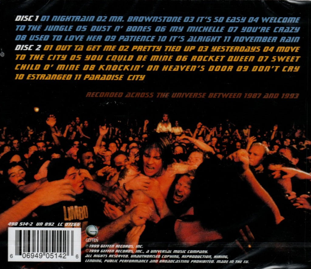 CDX2 Guns N' Roses - Live Era '87 - '93 – Almacenes La Música