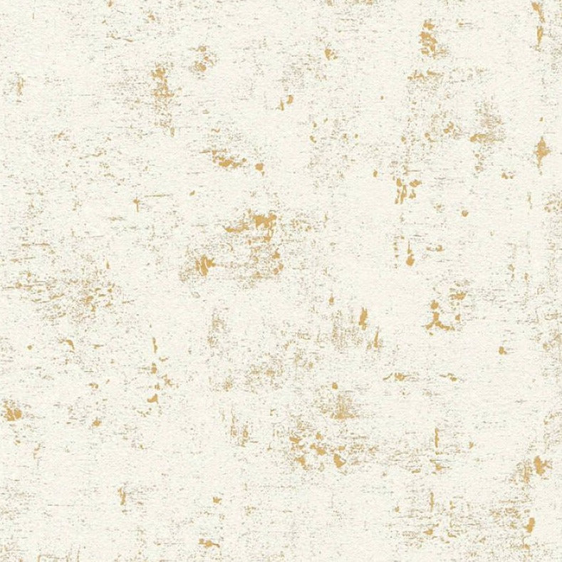 Wallpaper textured in gold & white – Summer Gray