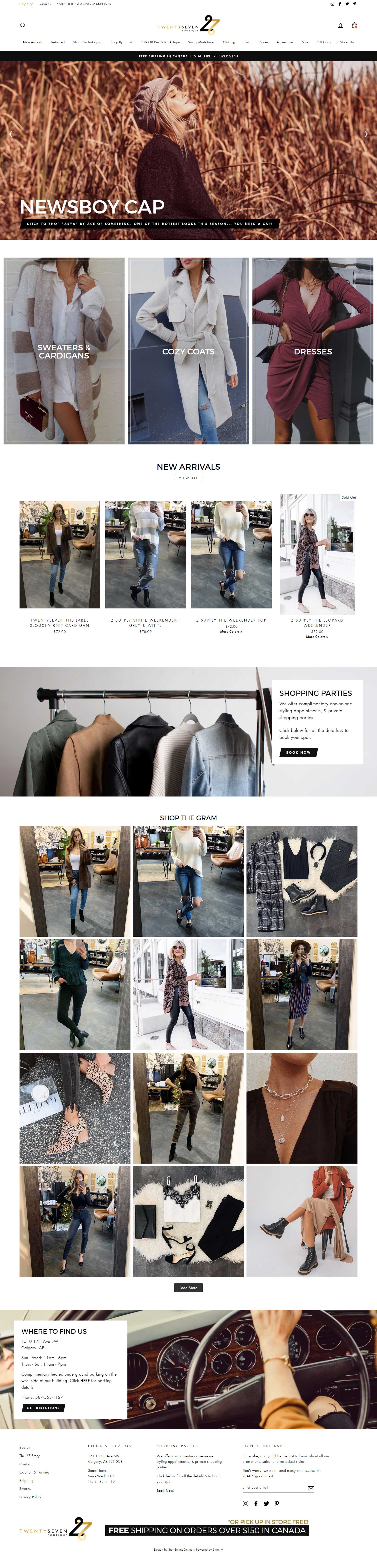 27boutique redesign shopify
