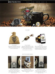shopify coffee website design