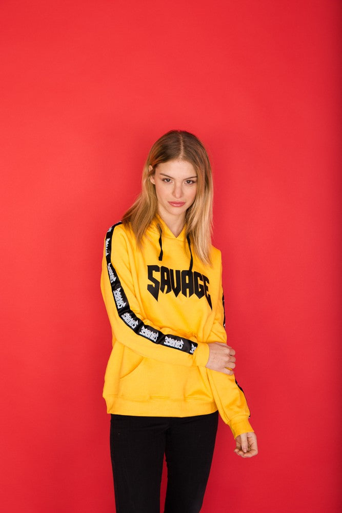 sudadera savage amarilla mujer