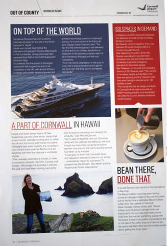 Business Cornwall December 2017 article
