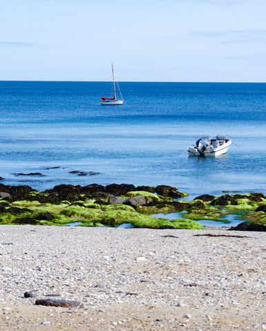 an almost deserted beach