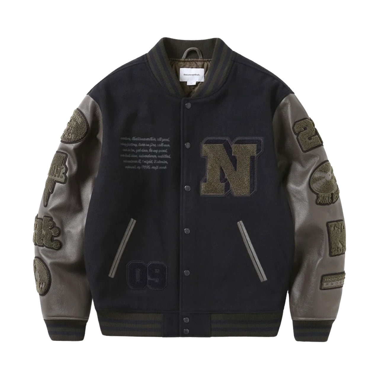 Thisisneverthat Records Varsity Jacket (Navy)