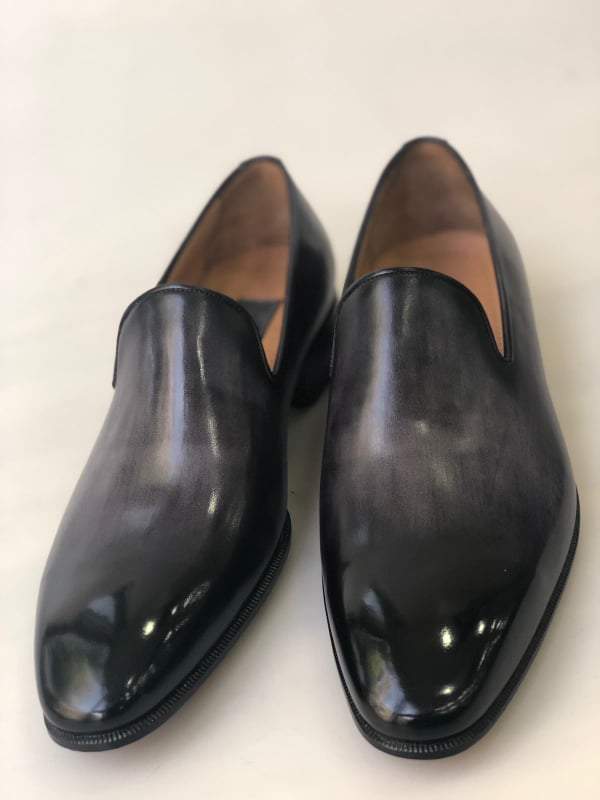 classic black loafers