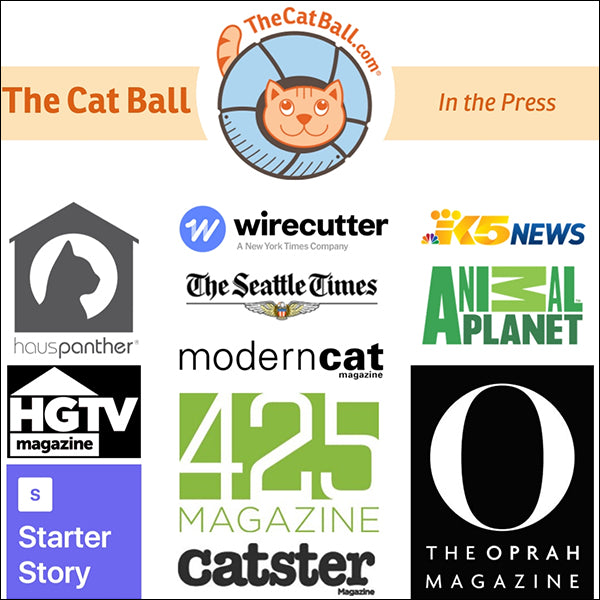 The Cat Ball has been featured in magazines, blogs, product reviews and interview spotlights