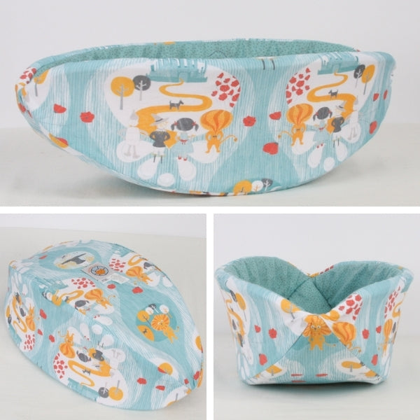 Custom Cat Canoe® made with an artist designed Wizard of Oz inspired fabric that was printed by Spoonflower