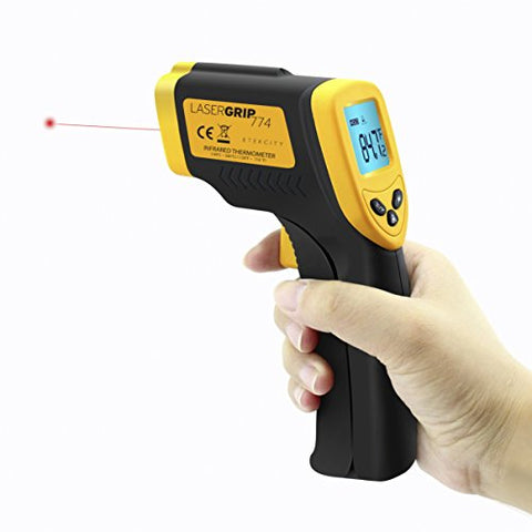 LASERGRIP 774 Infrared Thermometer is a great laser pointer toy for cats