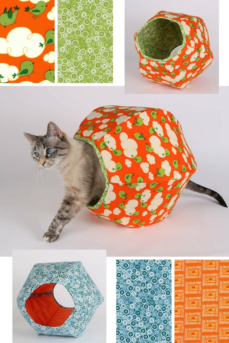 The new mini Cat Ball cat bed was designed for kittens and small cats and is made in the USA. 