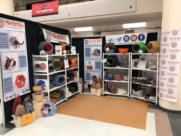 The Cat Ball booth at SEAMEOW Con in 2019
