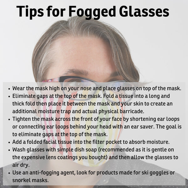 Tips for managing fogging on your glasses when you wear a face mask