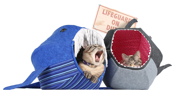 Shark and whale Cat Ball cat beds