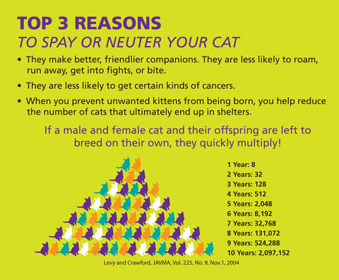 Spay and neuter your pet infographic by AmericanHumane.org