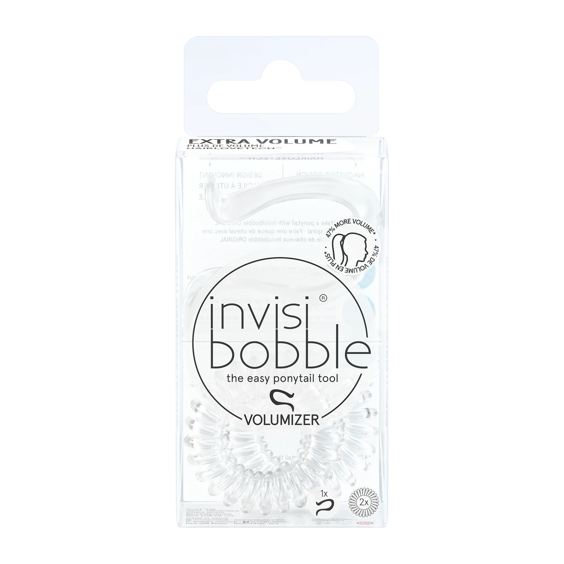 invisibobble: Volumizer Crystal Clear (1 Volumizer+1 Original)