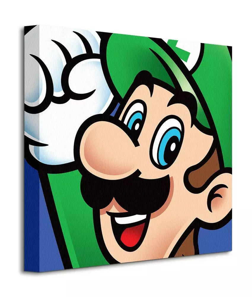 Pyramid: Super Mario (Luigi) - Canvas Prints