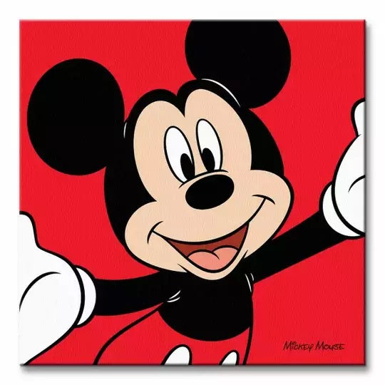 Pyramid: Mickey Mouse (Red) - Canvas Prints