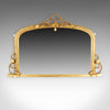 Antique Overmantel Mirror, English Regency