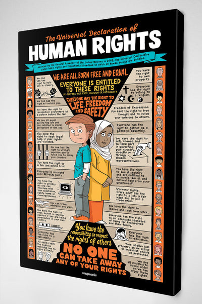 Universal Declaration of Human Rights Zen Pencils poster