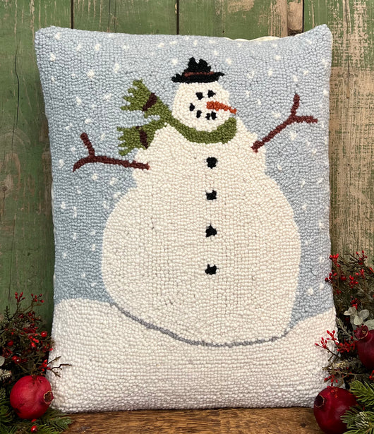 PH-069 Snowman Hooked Pillow