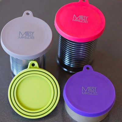 Messy Mutts Silicone Universal Cat Food and Dog Food Can Cover, Fits 2.5" to 3.3" - Pet Bowls, Feeders & Waterers - Messy Mutts - Shop The Paw