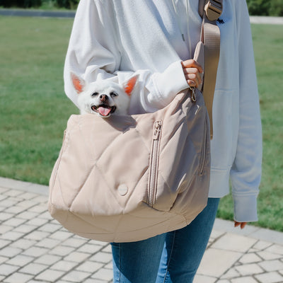 [Pre-Order] Pups & Bubs Cloud Crossbody Pet Carrier (Latte) - Pet Carriers & Crates - Pups & Bubs - Shop The Paw