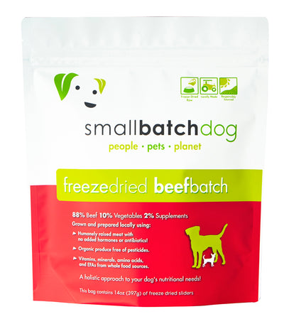 Smallbatch Freeze Dried Raw Slider - Beef Sliders - Non-prescription Dog Food - Smallbatch - Shop The Paw