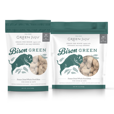 Green Juju Freeze-dried Treats/Toppers | Bison Green (2 Sizes) - Food - Green Juju - Shop The Paw