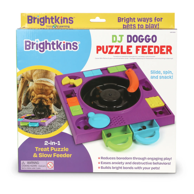 Brightkins DJ Doggo Puzzle Feeder -- Brightkins Pet - Shop The Paw
